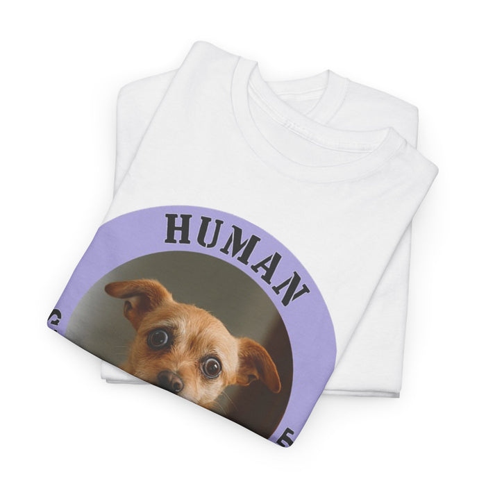 Human Security Blanket T-Shirt — Cute Dog Photo Graphic Tee