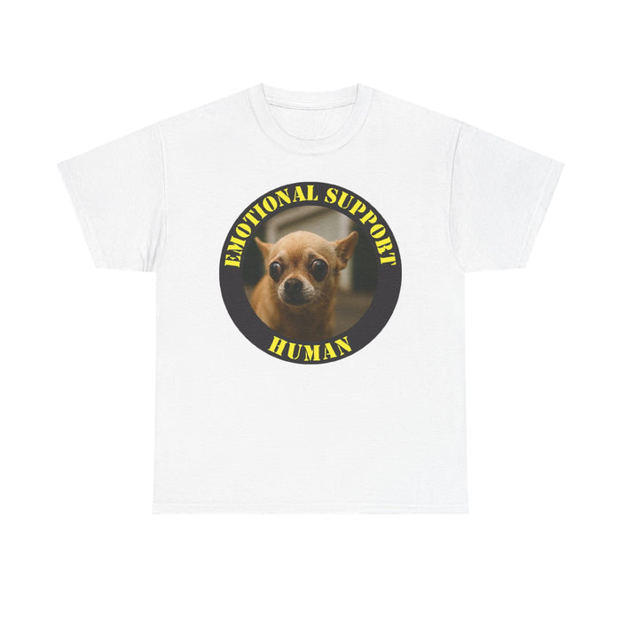 Emotional Support Human T-Shirt — Cute Chihuahua Photo Tee