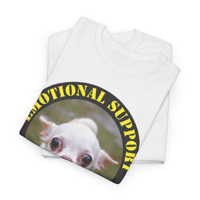 Emotional Support Human T‑Shirt — Cute Chihuahua Support Animal Tee