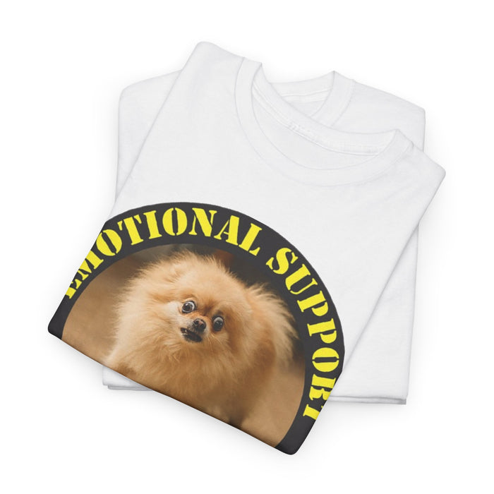 Emotional Support Human Tee — Cute Pomeranian Graphic T-Shirt