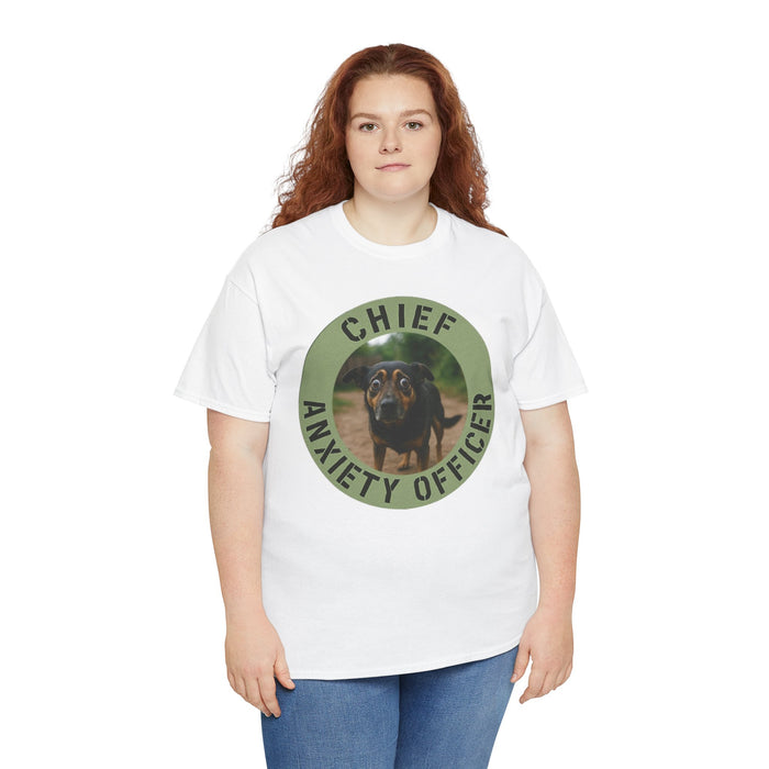 Chief Anxiety Officer T-Shirt — Funny Dog Anxiety Officer Tee