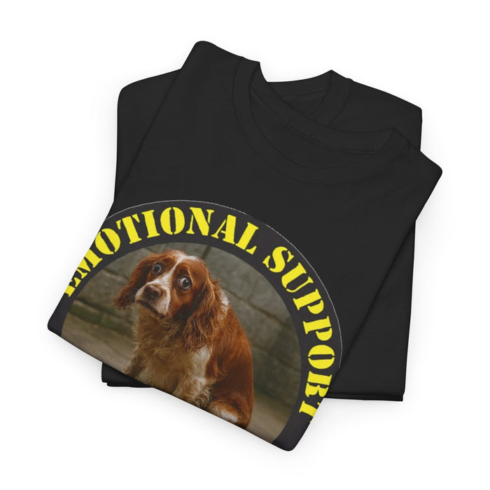 Emotional Support Human T‑Shirt — Cute Spaniel Pet Therapy Tee