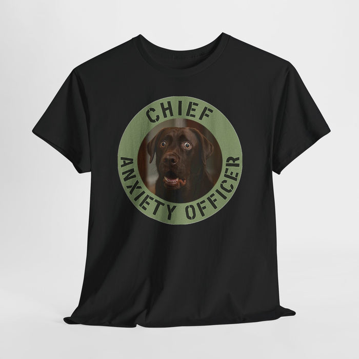 Chief Anxiety Officer Dog T‑Shirt – Funny Pet Lover Tee