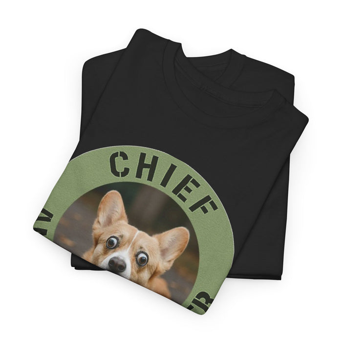 Chief Anxiety Officer T-Shirt — Funny Corgi Pet Tee for Dog Lovers