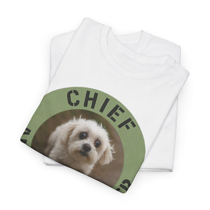 Chief Anxiety Officer T-Shirt — Cute Puppy Graphic Tee for Dog Lovers