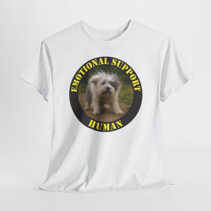 Emotional Support Human T-Shirt — Cute Puppy Graphic Tee