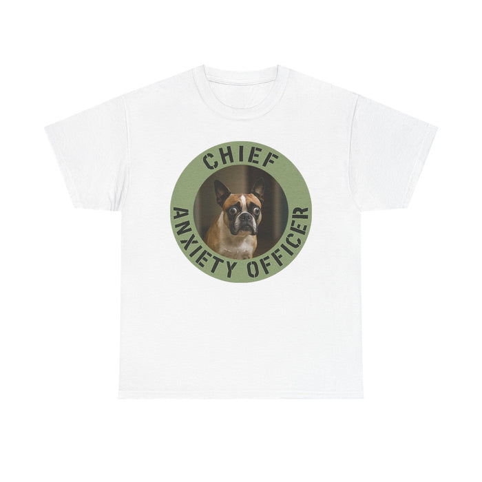 Chief Anxiety Officer T-Shirt - Funny Dog Owner Tee
