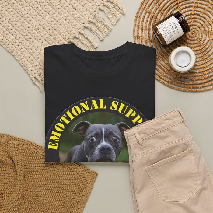 Emotional Support Human Tee — Funny Dog Photo T-Shirt