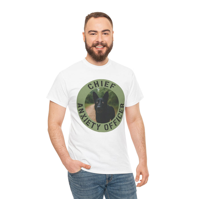 Chief Anxiety Officer T-Shirt — Funny Dog Rescue Pet Lover Tee