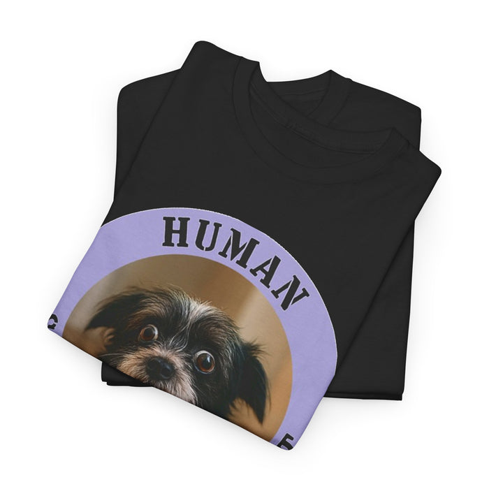 Human Security Blanket Dog Tee — Cute Rescue Pet T‑Shirt