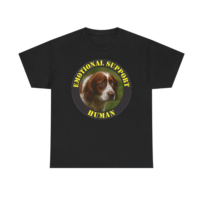 Emotional Support Human T-Shirt — Cute Spaniel Pet Therapy Tee