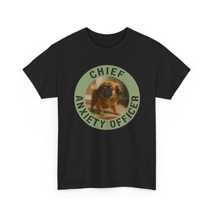 T‑Shirt — "Chief Anxiety Officer" Funny Dog Graphic Tee