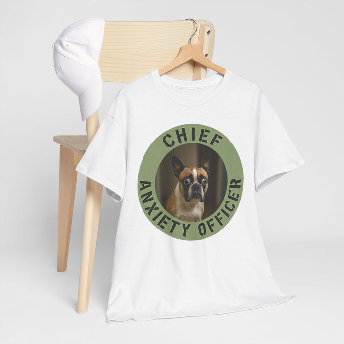 Chief Anxiety Officer T-Shirt - Funny Dog Owner Tee