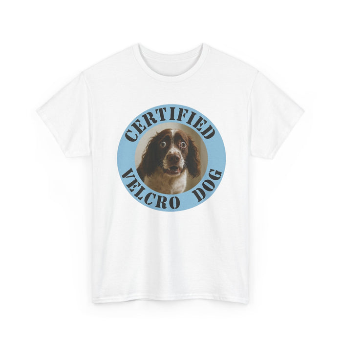 Certified Velcro Dog T-Shirt – Funny Vintage Pet Tee for Dog Lovers