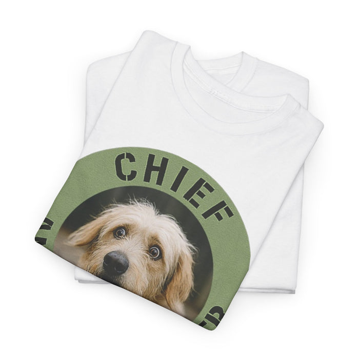Chief Anxiety Officer T-Shirt — Cute Dog Graphic Tee for Anxious Pet Lovers