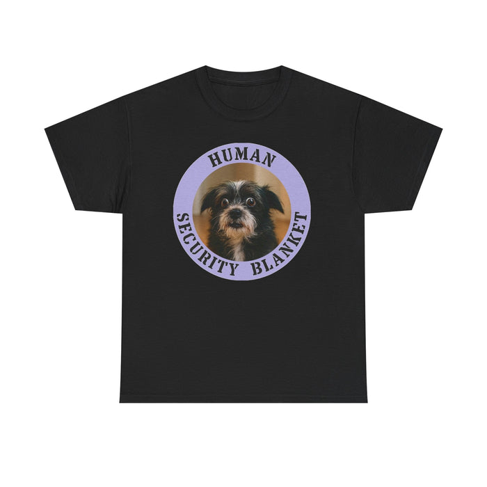 Human Security Blanket Tee — Cute Rescue Dog Graphic T-Shirt