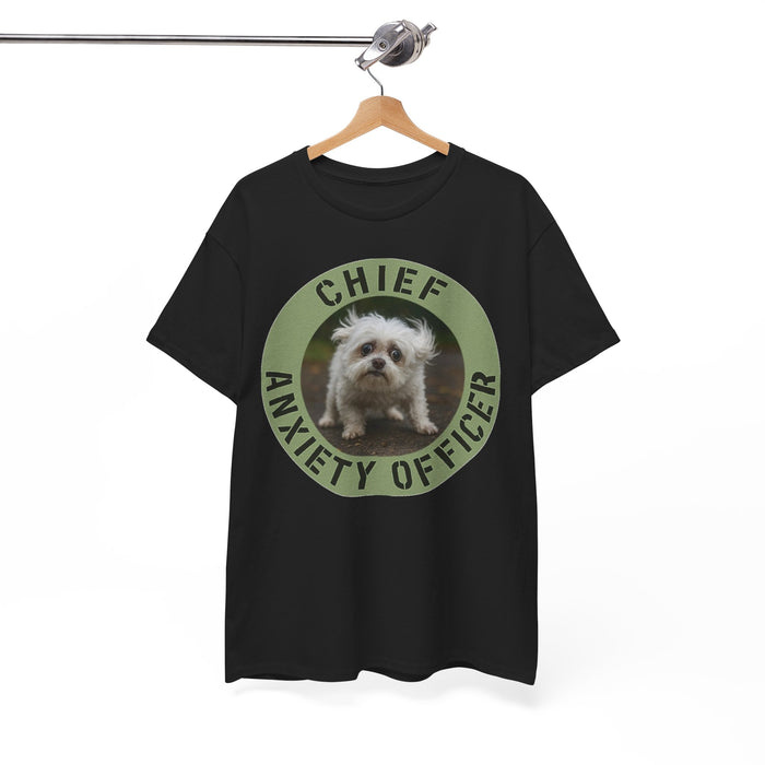 Chief Anxiety Officer T-Shirt — Funny Dog Anxiety Officer Tee