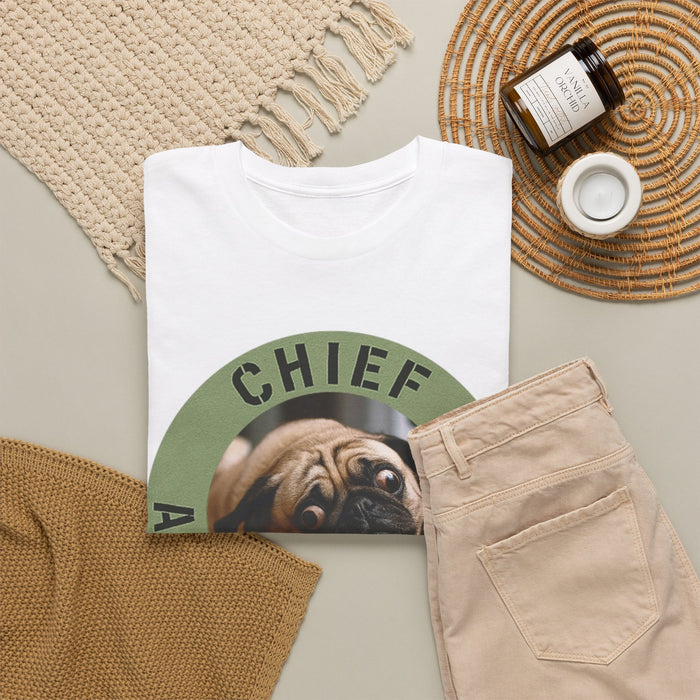 Chief Anxiety Officer T-Shirt — Funny Pug Dog Graphic Tee