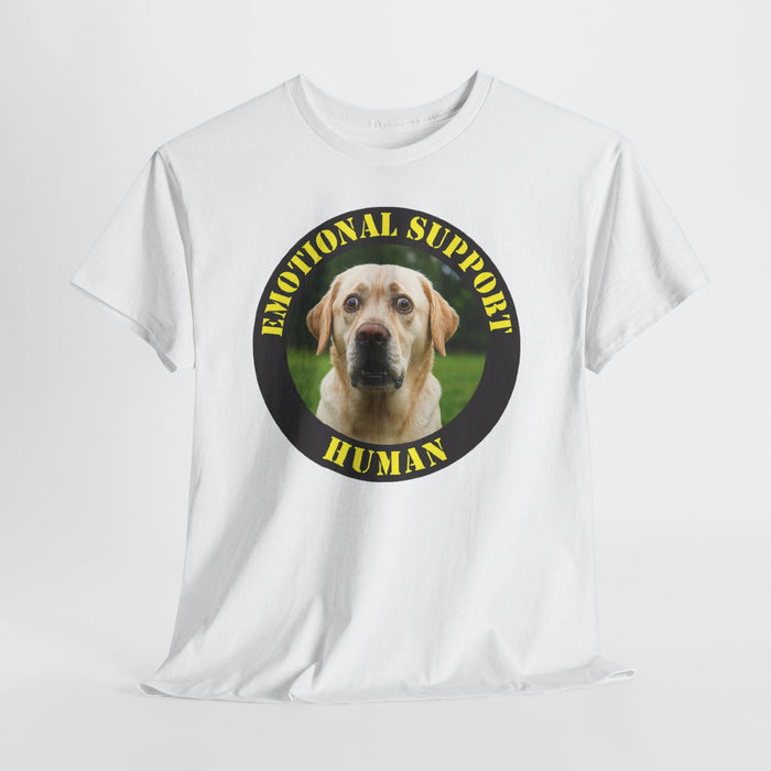Emotional Support Human T-Shirt — Funny Labrador Pet Lover Tee