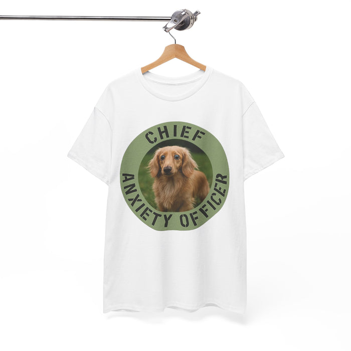 Chief Anxiety Officer T-Shirt — Funny Dog Rescue Tee for Dog Lovers