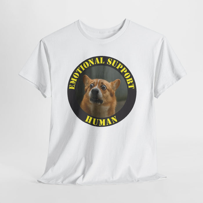 Emotional Support Human T‑Shirt — Funny Dog Meme Tee