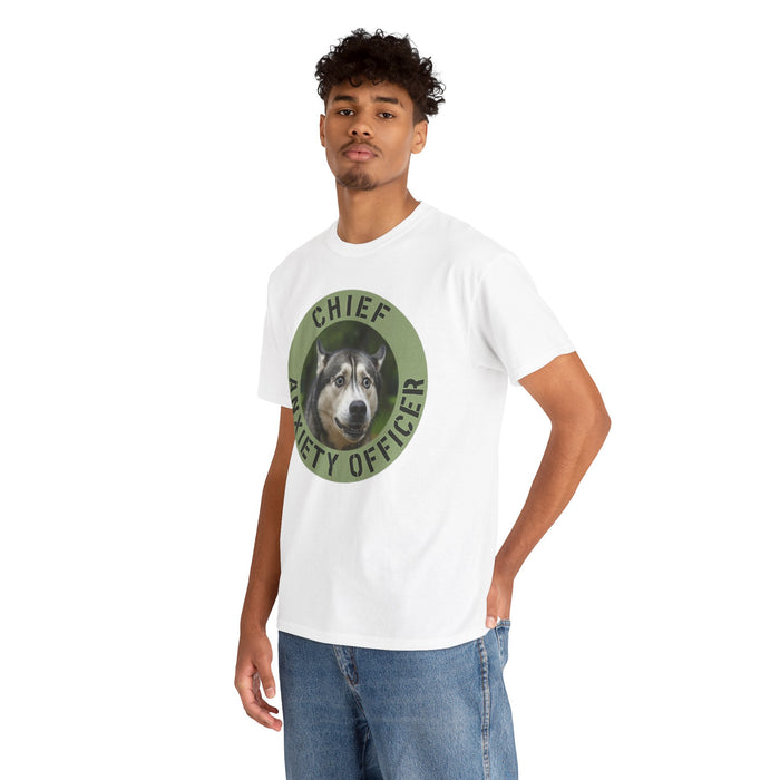 Chief Anxiety Officer T-Shirt — Funny Dog Graphic Tee