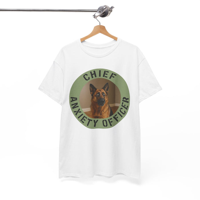 Chief Anxiety Officer T-Shirt — Funny Dog Graphic Tee