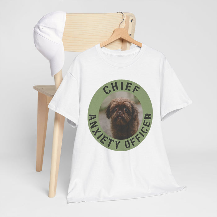 Chief Anxiety Officer T-Shirt — Funny Dog Graphic Tee