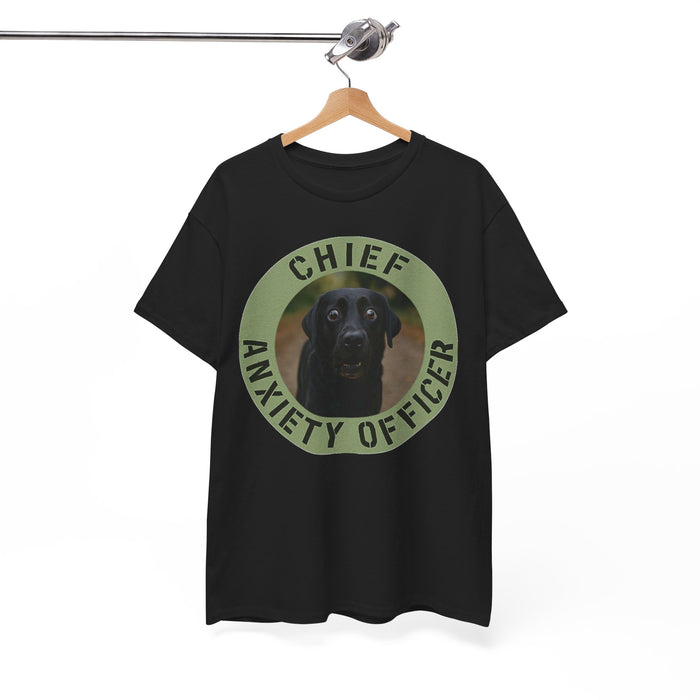 Chief Anxiety Officer T-Shirt — Funny Dog Graphic Tee for Pet Lovers
