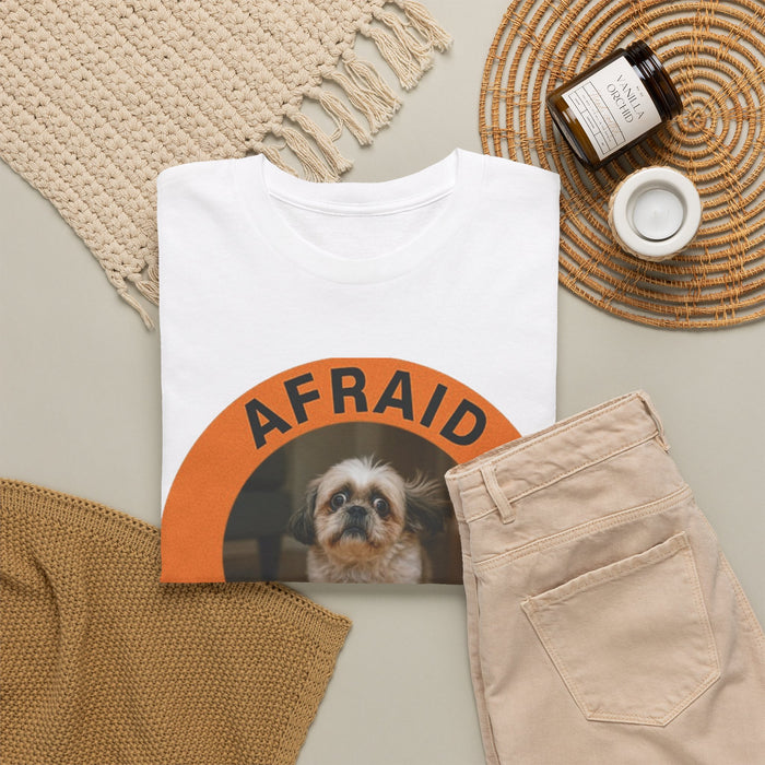 Afraid But Trying T-Shirt — Cute Shih Tzu Motivational Tee