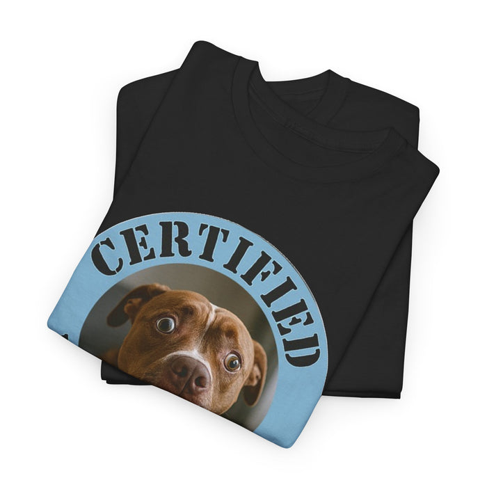 Certified Velcro Dog T-Shirt — Funny Dog Lover Tee