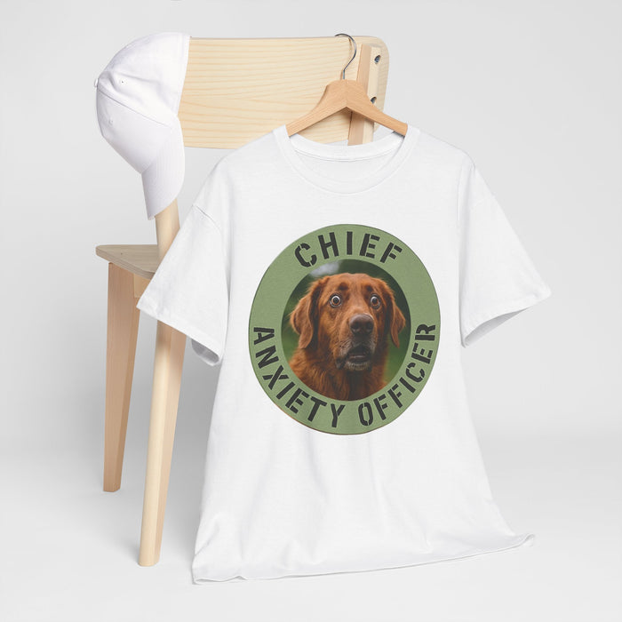 Chief Anxiety Officer T-Shirt – Funny Dog Graphic Tee