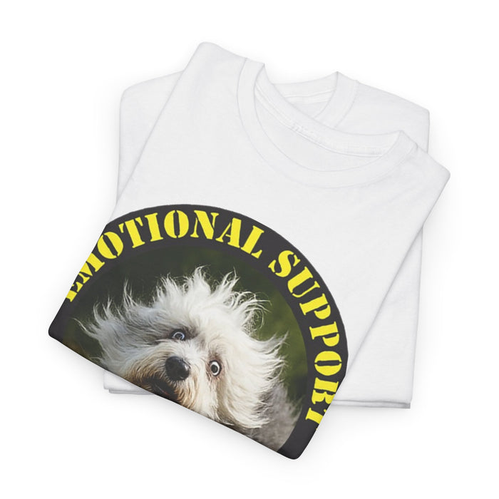 Emotional Support Human T‑Shirt — Cute Rescue Dog Pet Lover Tee