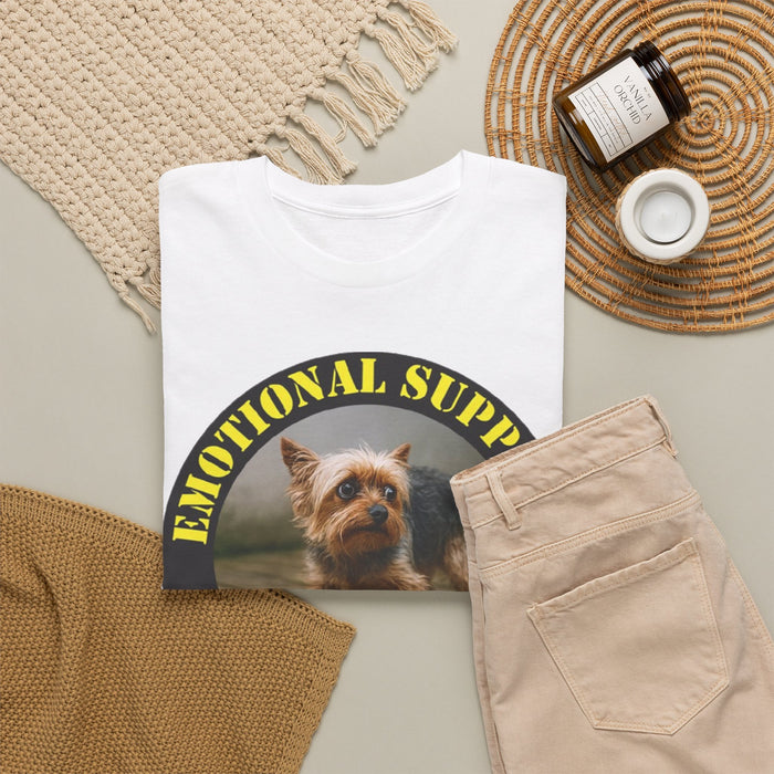 Emotional Support Human Tee — Cute Dog Photo Graphic T-Shirt