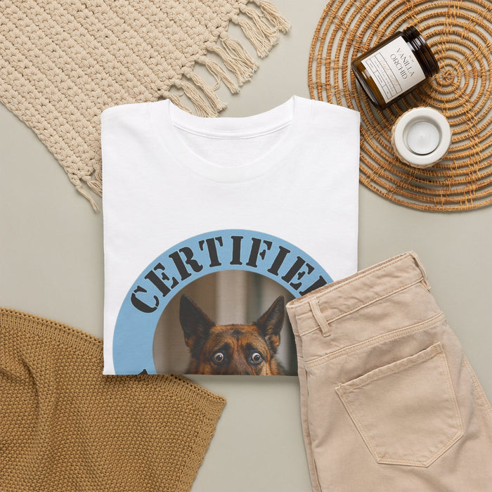 Certified Velcro Dog T-Shirt — Funny German Shepherd Pet Shirt