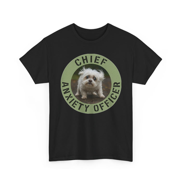 Chief Anxiety Officer T-Shirt — Funny Dog Anxiety Officer Tee