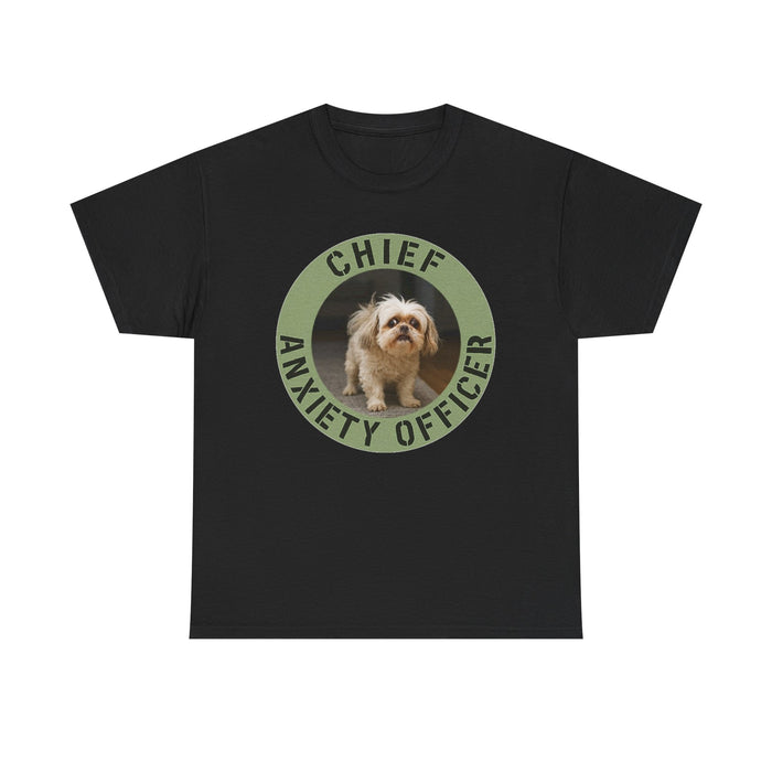 Chief Anxiety Officer T-Shirt — Cute Dog Humor Tee