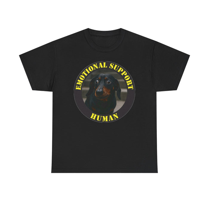 Emotional Support Human T-Shirt — Funny Dog Support Tee for Pet Lovers