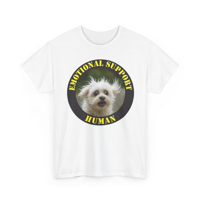 Emotional Support Human T-Shirt — Cute Dog Circle Graphic