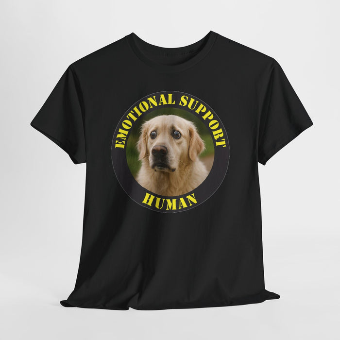 Emotional Support Human Tee — Cute Labrador Pet Therapy T‑Shirt
