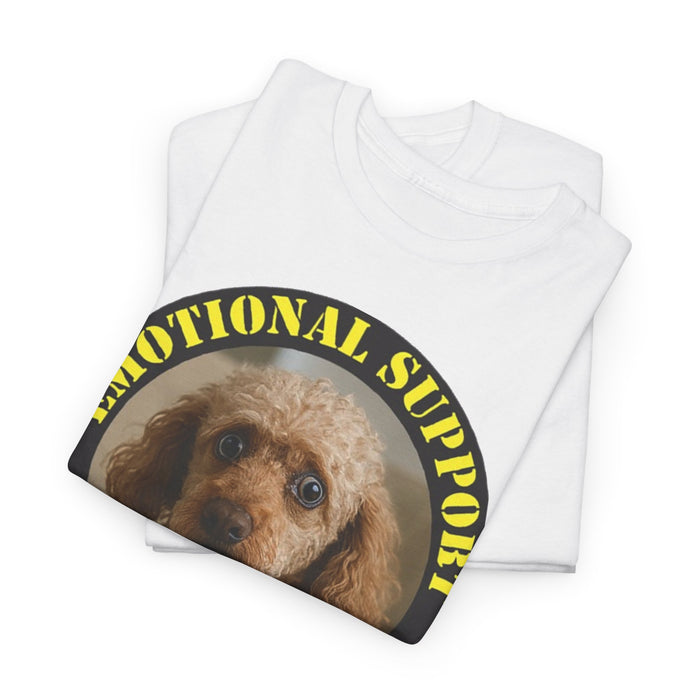 Emotional Support Human T‑Shirt — Cute Poodle Pet Lover Tee