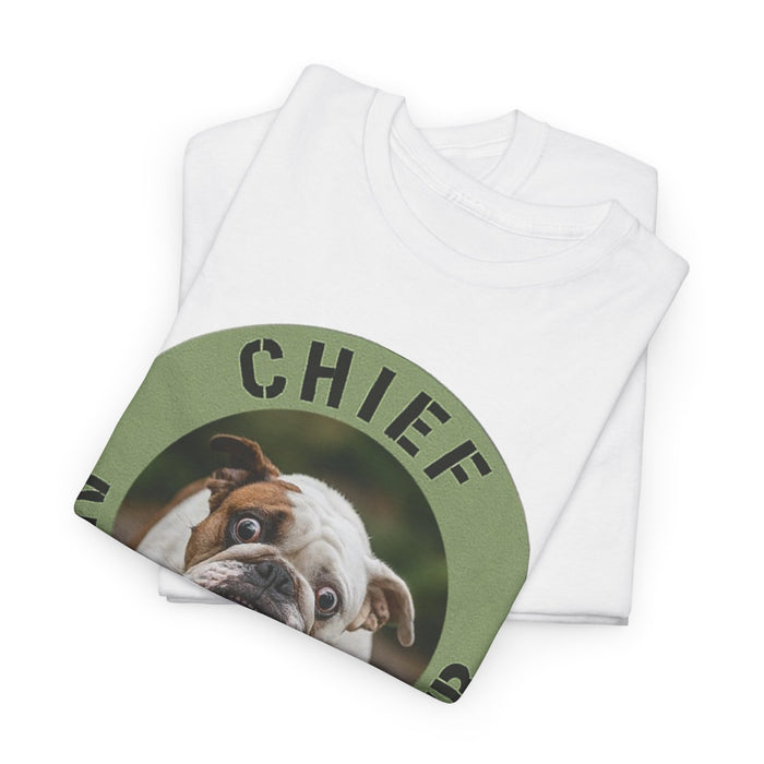 Chief Anxiety Officer Bulldog T-Shirt – Funny Pet Lover Tee