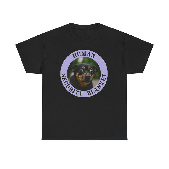 T-Shirt — "Human Security Blanket" Cute Dog Graphic Tee