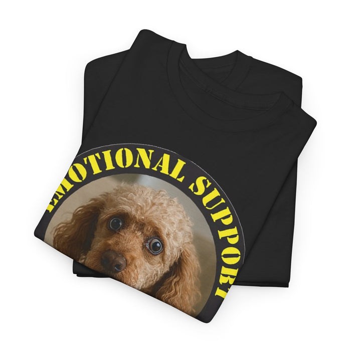 Emotional Support Human T‑Shirt — Cute Poodle Pet Lover Tee