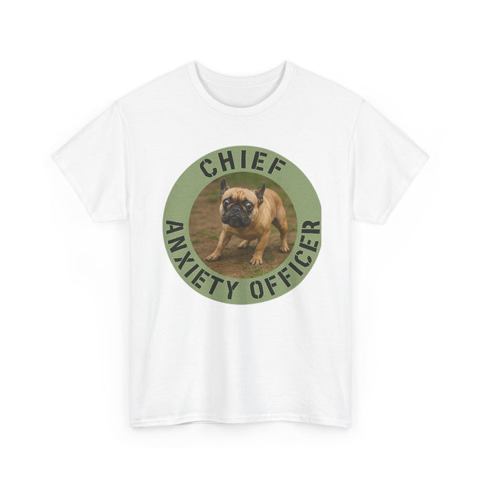Chief Anxiety Officer T-Shirt — Funny Pug Dog Graphic Tee