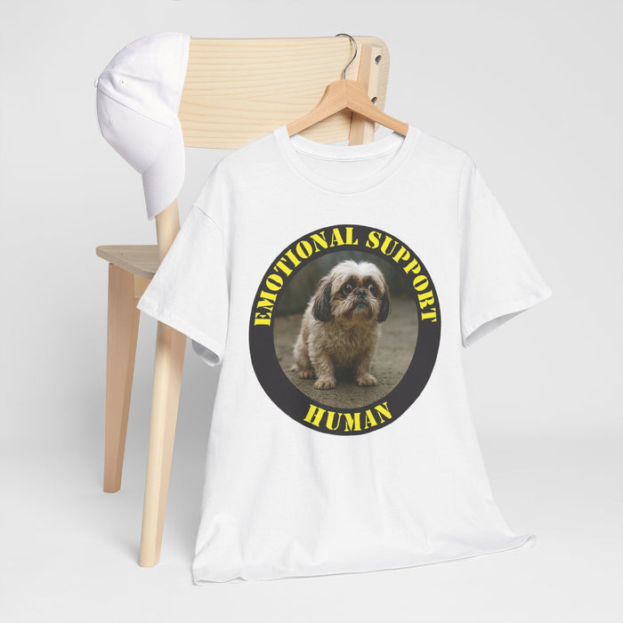 Emotional Support Human T-Shirt — Cute Dog Graphic  Shih Tzu Tee
