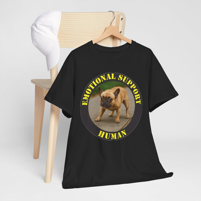 Emotional Support Human Tee — Funny French Bulldog Support Shirt