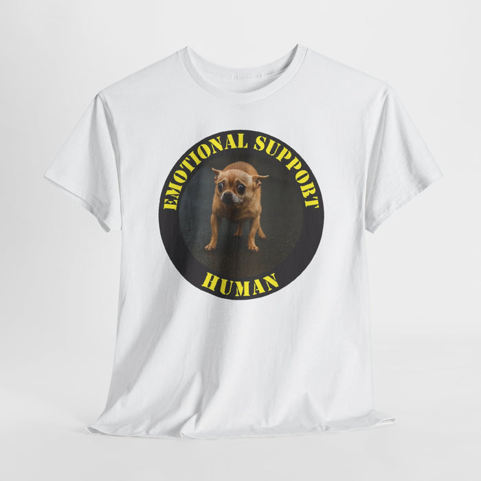 Emotional Support Human T-Shirt — Funny Rescue Dog Graphic Tee