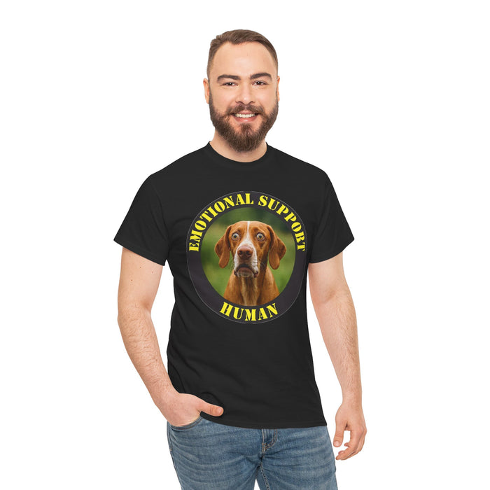Dog Emotional Support Human T‑Shirt — Funny Pet Lover Tee