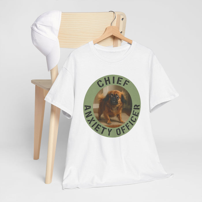 T‑Shirt — "Chief Anxiety Officer" Funny Dog Graphic Tee
